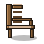 Wood High-Backed Chair