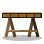 Wood Trestle Table